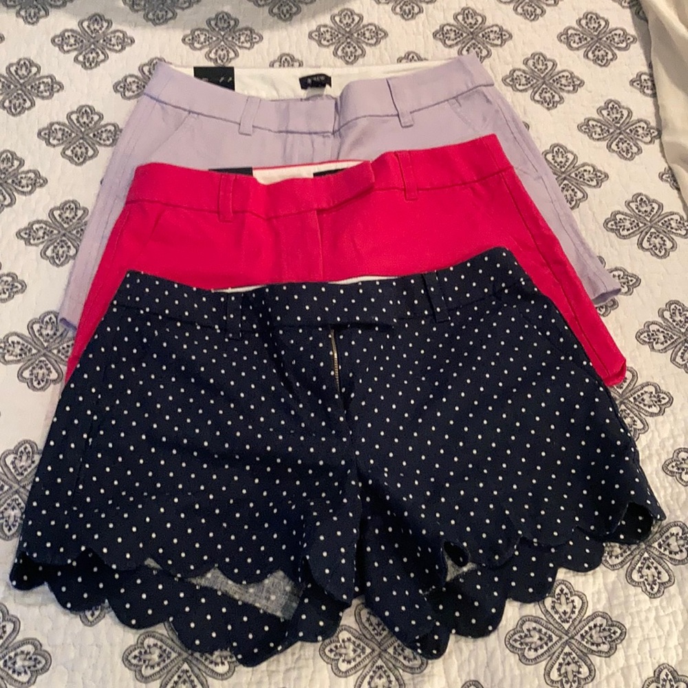 NWT J. Crew shorts size 2 lot